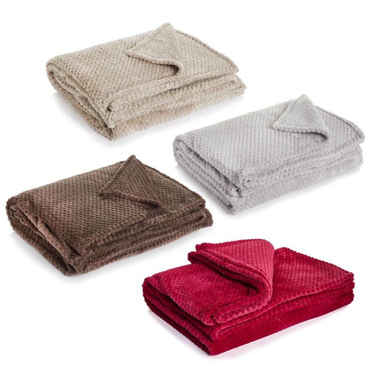 PiccoCasa Flannel Fleece Blanket for Sofa or Bed
